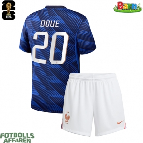 Frankrike Desire Doue #20 Hemmaställ Barn VM 2026 Kortärmad (+ Korta byxor)